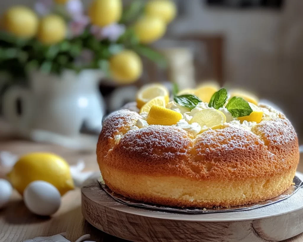 Easter Lemon Ricotta Cake