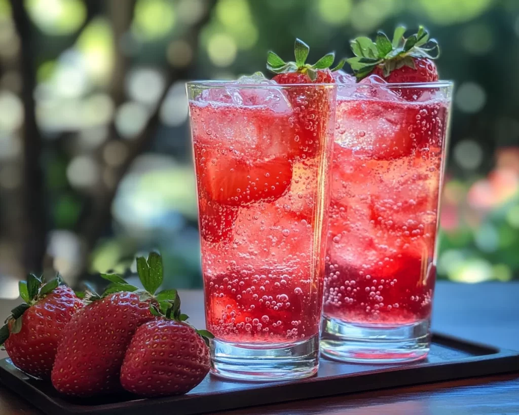 Homemade Strawberry Soda (No Alcohol)