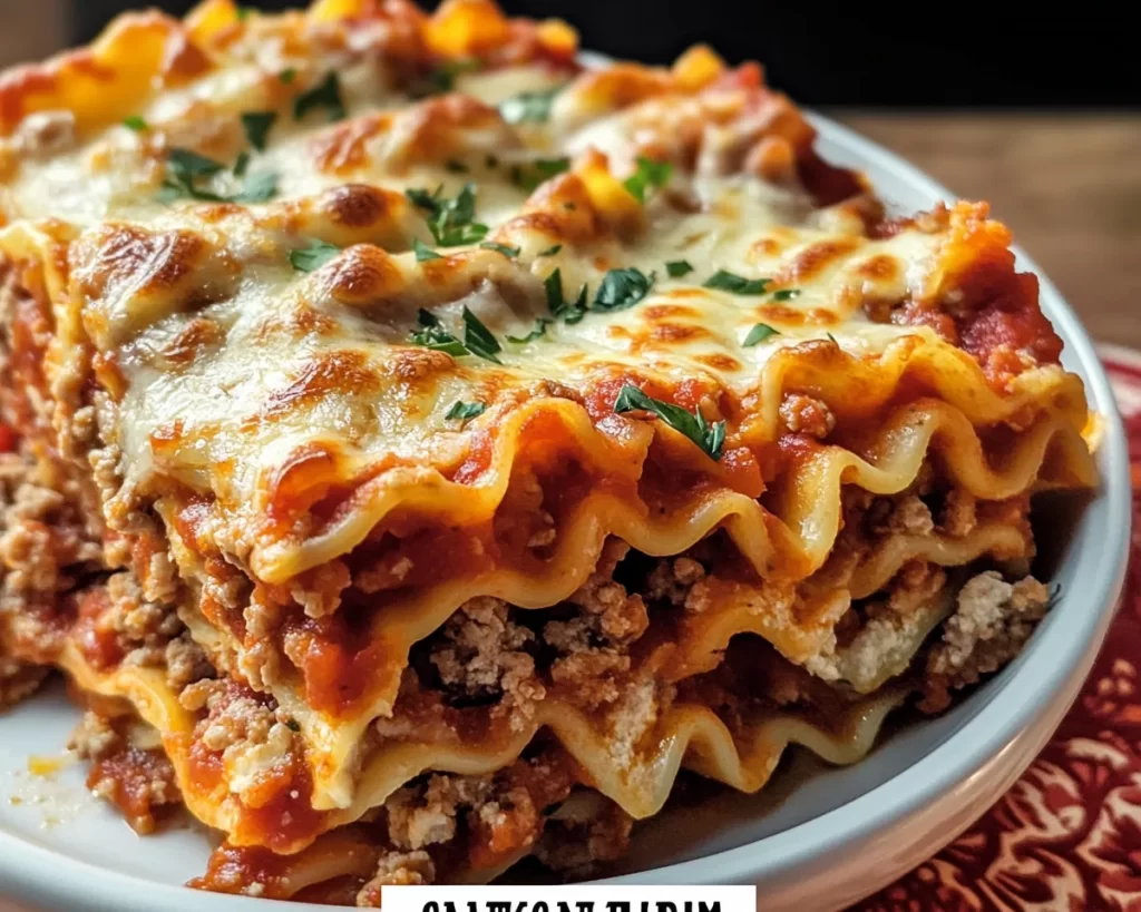 Simple Ground Turkey Lasagna Roll Ups
