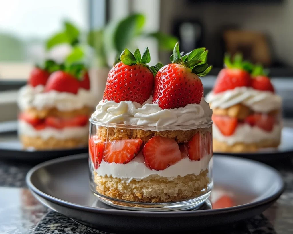 Spring Dessert: Strawberry Shortcake Dessert Cups