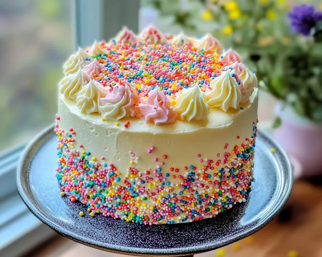 Spring Cake Designs: Pastel Sprinkle Cake Design