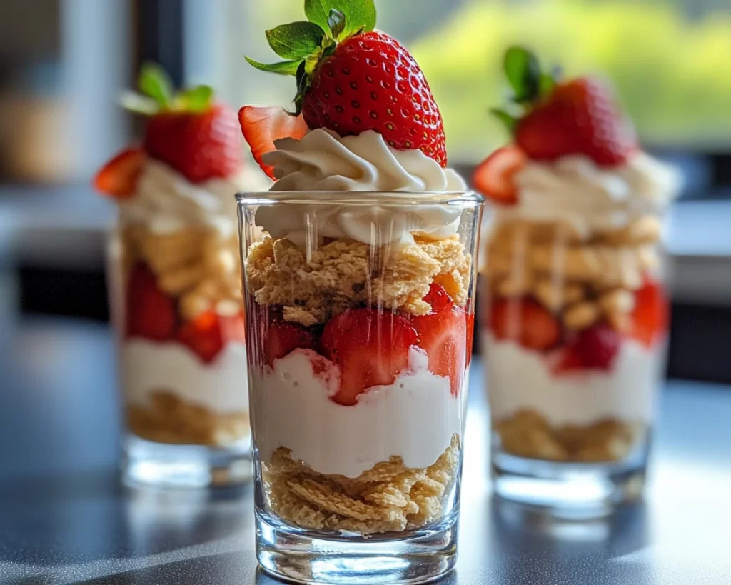 Spring Desserts: Strawberry Lemon Cheesecake Parfaits