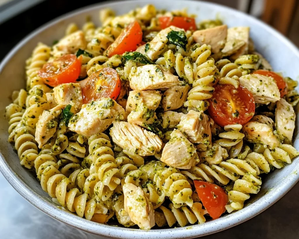 Spring Dinners: Chicken Pesto Pasta Salad (Fresh Dinner)