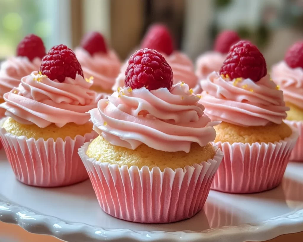 Spring Cupcakes: Lemon Raspberry Cupcakes