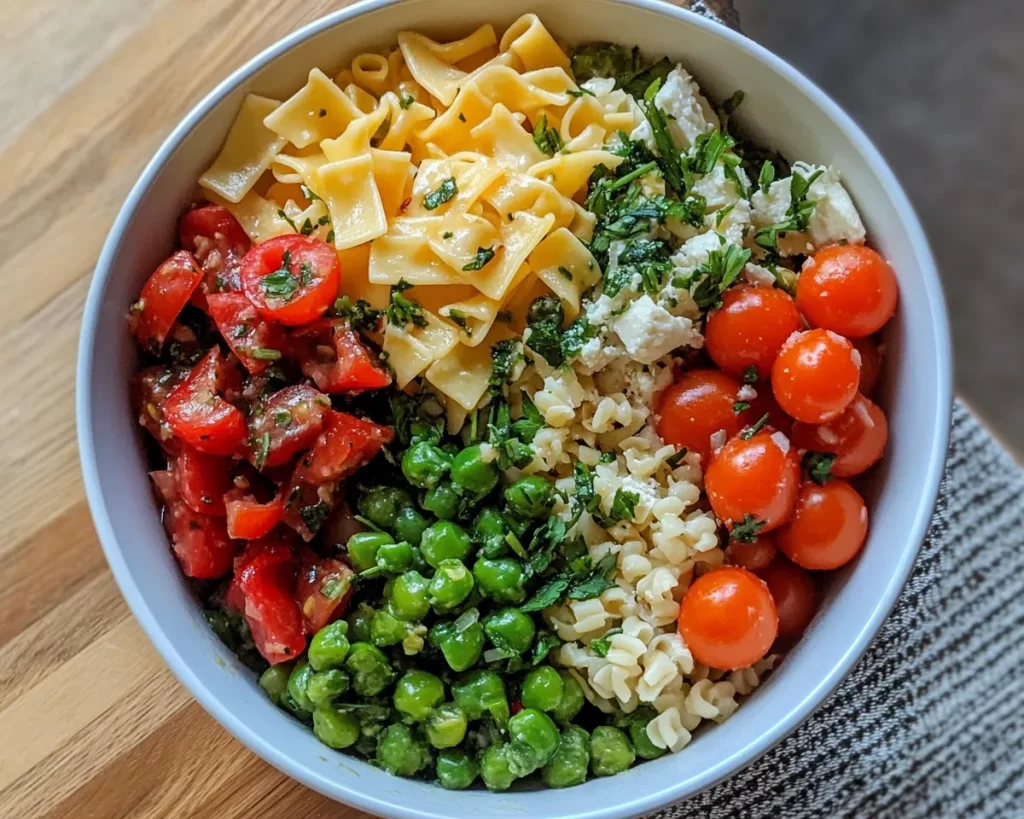 Spring Recipes Dinner: Healthy Pasta Primavera Bowl