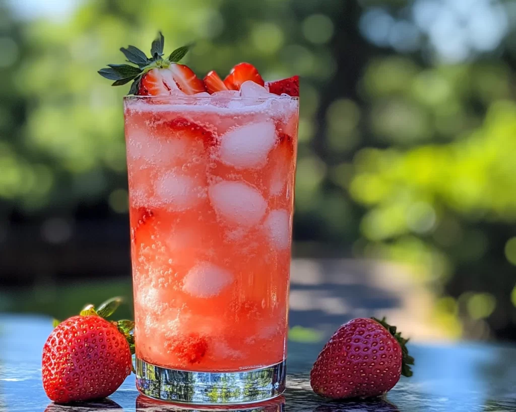 Summer Drinks Nonalcoholic: Coconut Strawberry Refresher