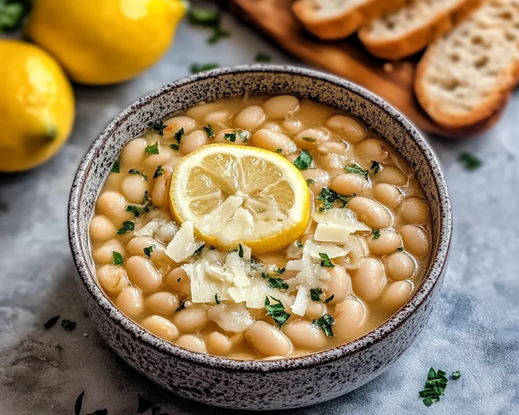 White Beans With Parmesan And Lemon