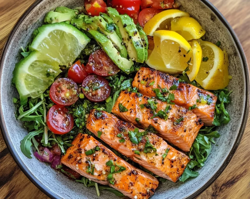 Lemon Vinegarette Dressing for Salmon Bowls