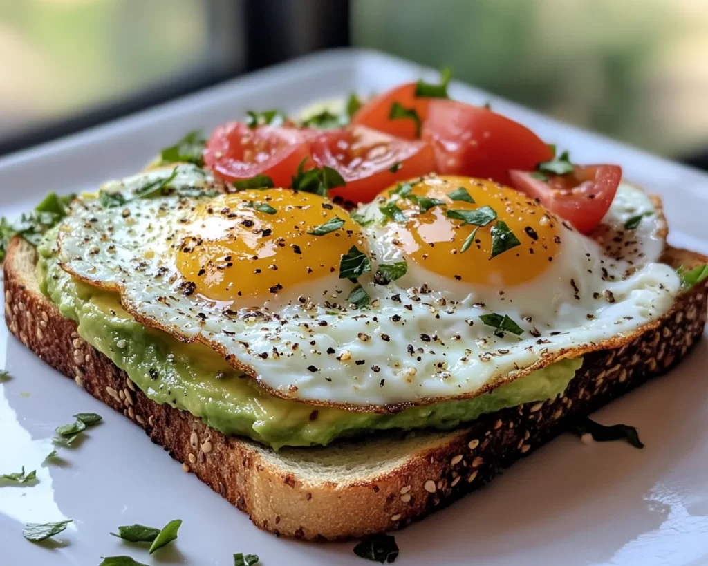 Healthy Easy Avocado Egg Toast (5 Minutes)