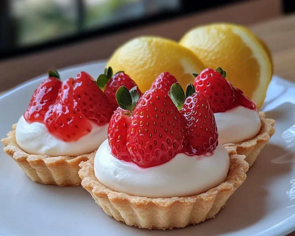 Spring Desserts: Lemon Strawberry Tart Cups