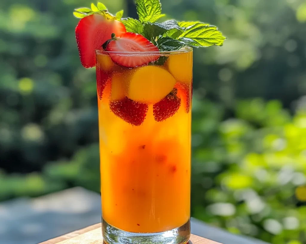 Summer Drinks Nonalcoholic: Strawberry Mango Cooler