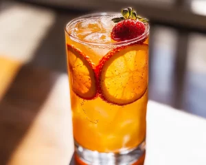 Soda Drinks Recipes: Orange Strawberry Soda (Quick)