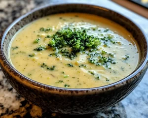 Spring Soup: Creamy Broccoli Cheddar in 20 Minutes