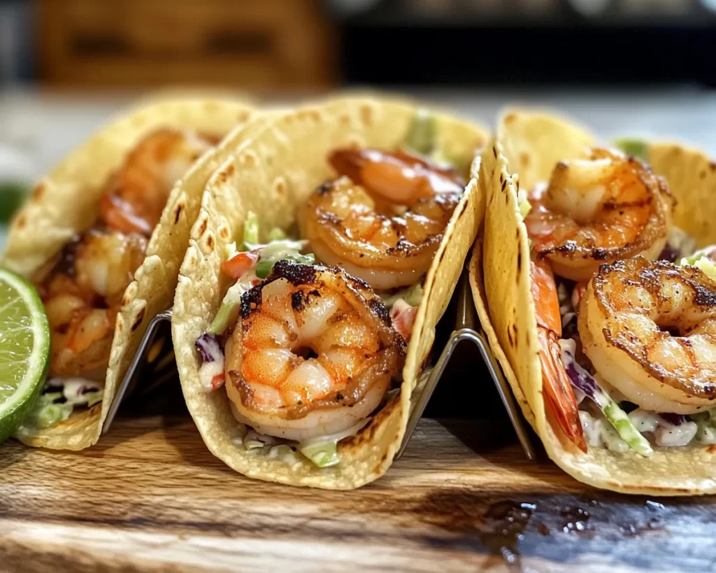 Summer Dinner: Shrimp Tacos with Lime Slaw