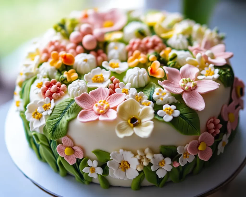 Spring Cake Designs: Spring Garden Cake Design
