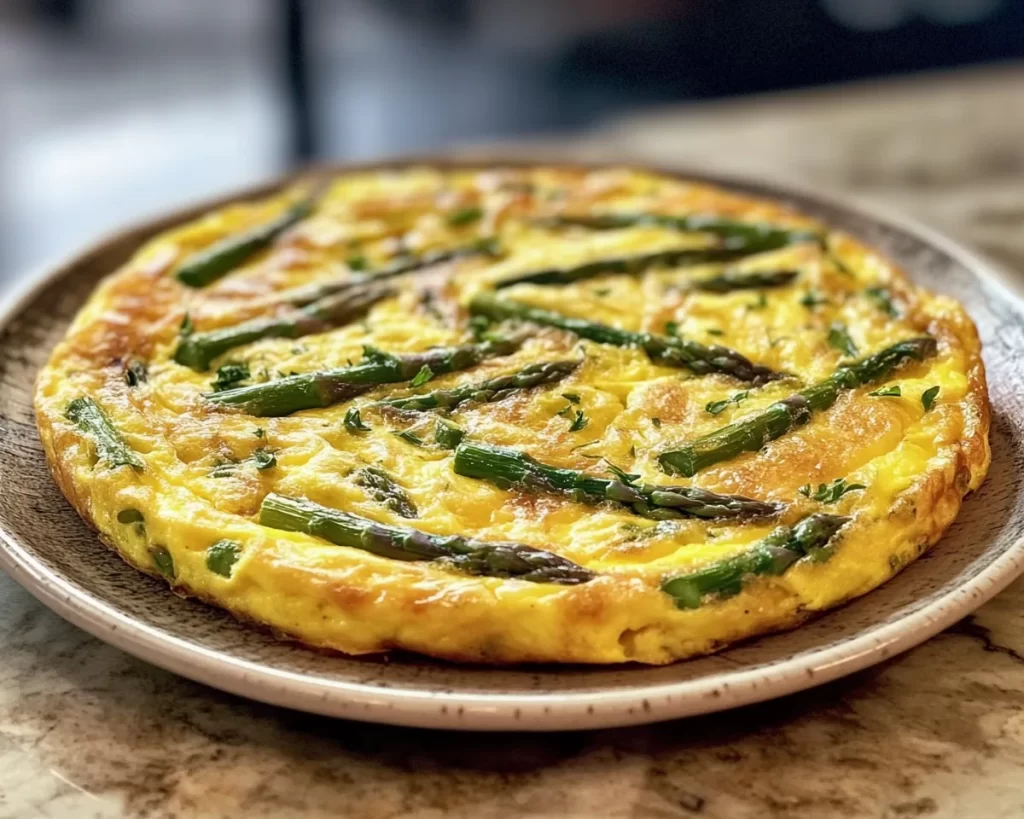 Frittata Recipe with Asparagus (Perfect Spring Dinner)