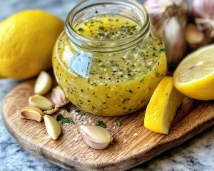 Lemon Vinegarette Dressing with Garlic (Bold Flavor)