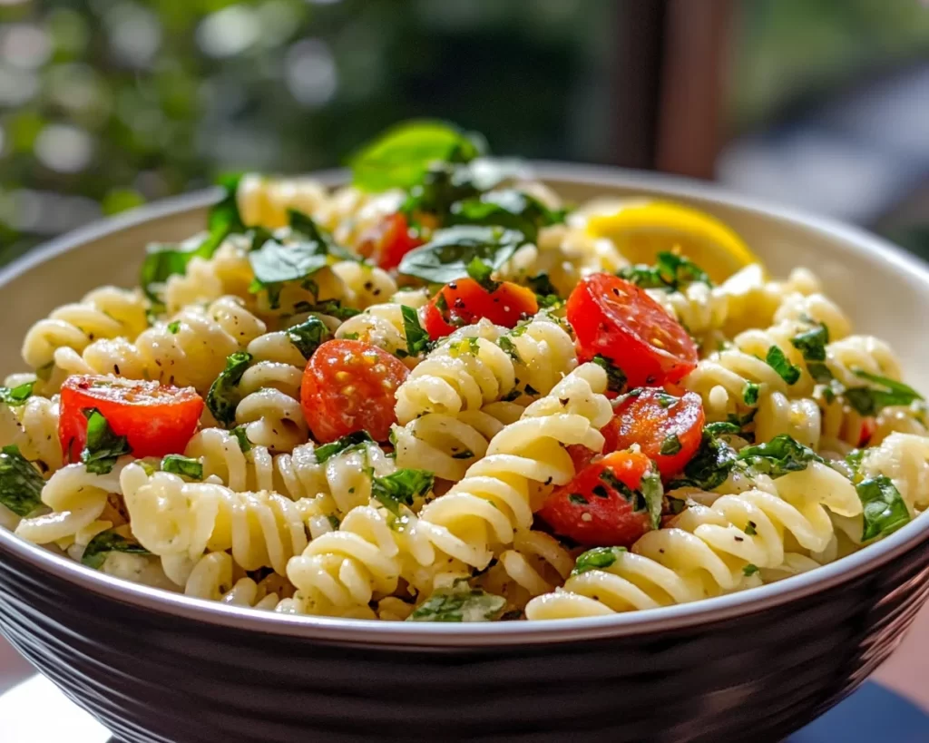 Spring Recipes: Lemon Vinegarette Pasta Salad