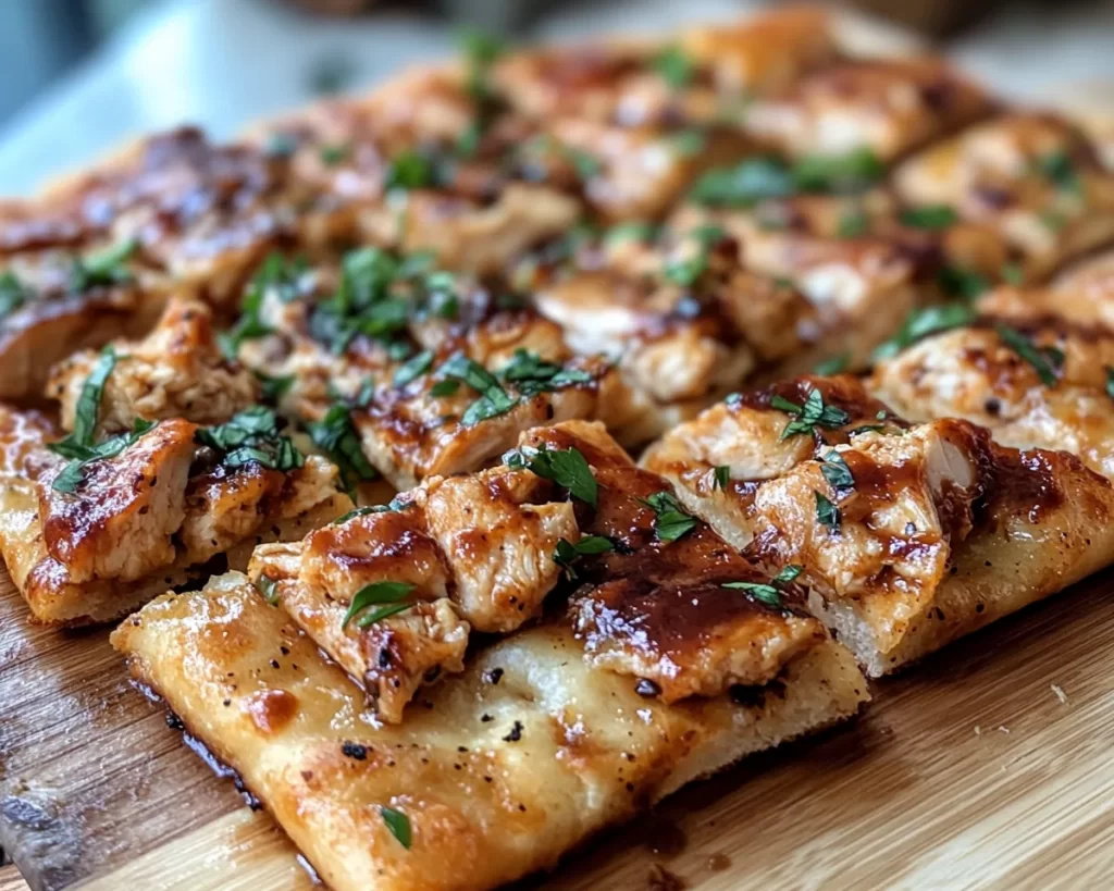 Baseball Snacks: BBQ Chicken Flatbread Bites in 20 Minutes