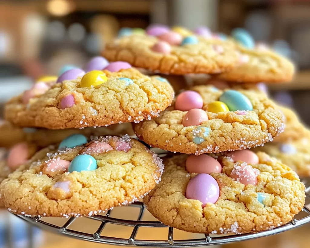 Spring Cookies: Cadbury Egg Cookies (Bakery Style)