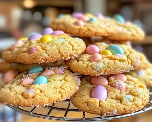 Spring Cookies: Cadbury Egg Cookies (Bakery Style)