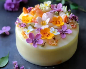Spring Cake Designs: Lemon Floral Cake Design