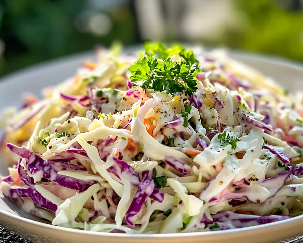 Summer Side Dishes: Easy Coleslaw with Lemon Vinegarette