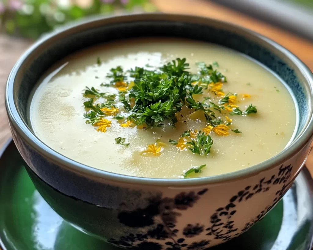 Spring Soup: Creamy Spring Potato Soup (Light)