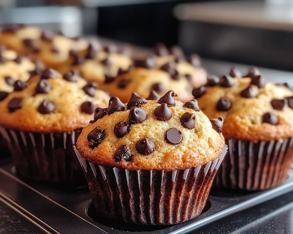 Spring Baking: Chocolate Chip Muffins in 5 Ingredients