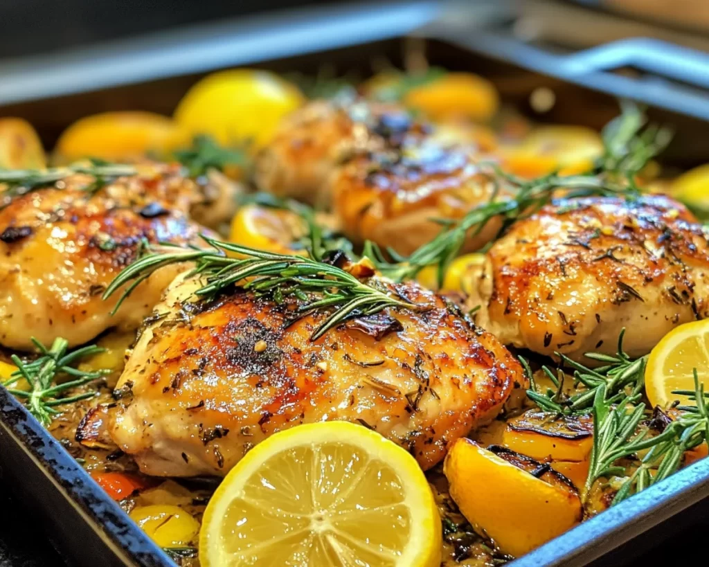 Summer Dinner Recipes: One Pan Lemon Chicken