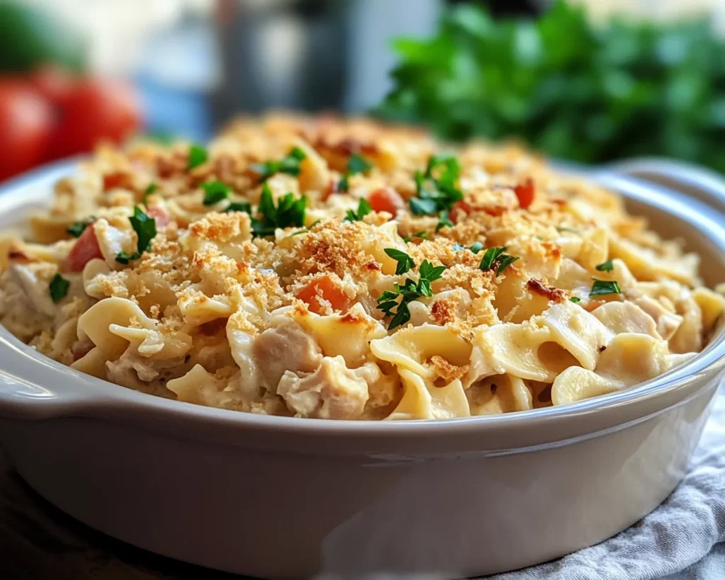 Easy Dinner Recipes for Family: Creamy Chicken Noodle Casserole in 30 Minutes
