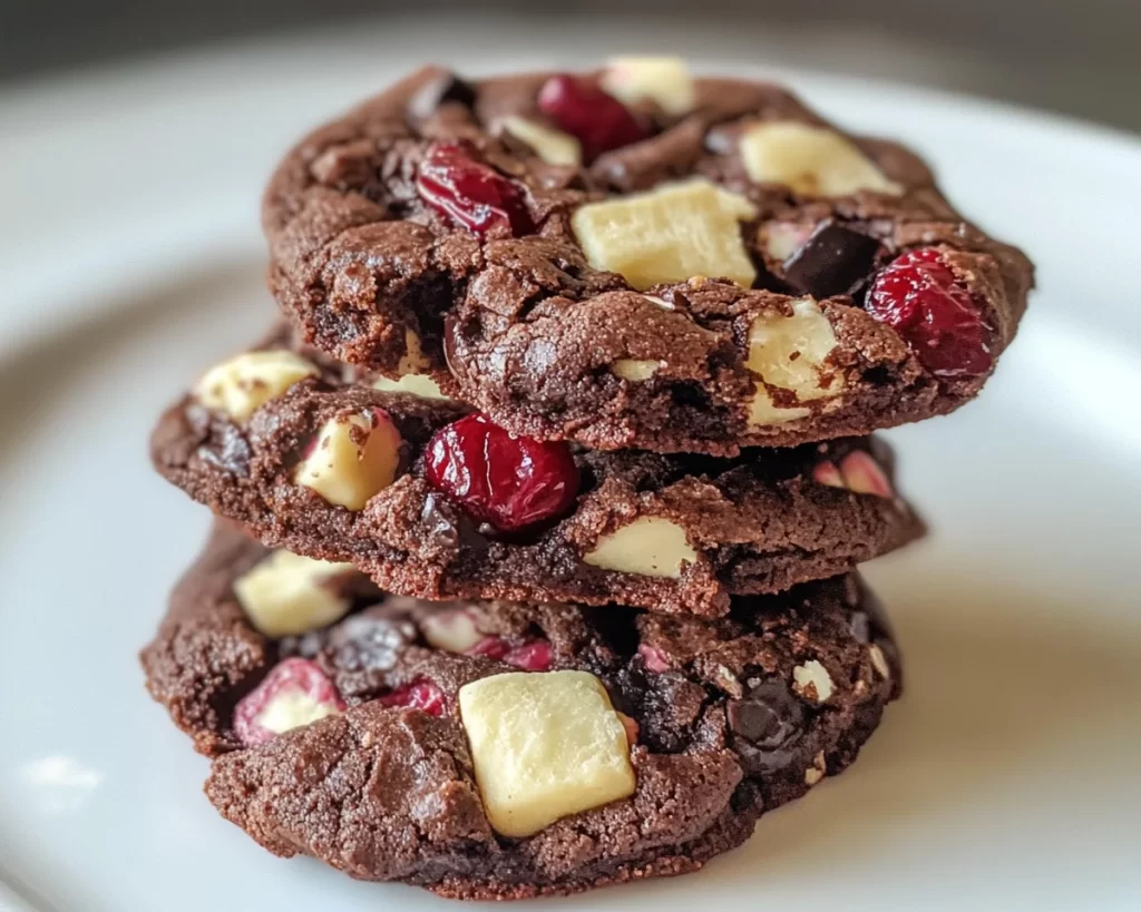 Black Forest Cookie: Cherry Chunk Brownie Cookies in 25 Minutes