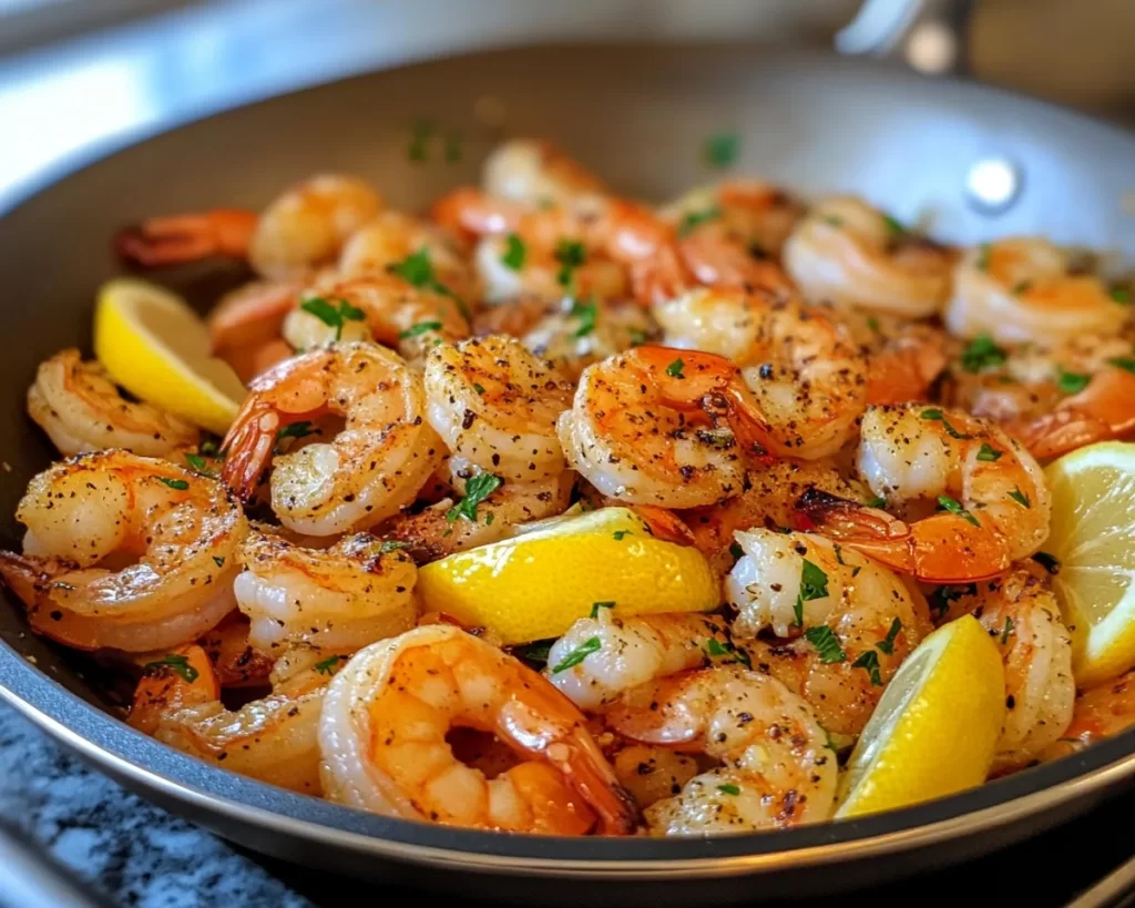 Spring Dinner: Lemon Garlic Shrimp Skillet (Quick)