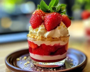 Spring Dessert: No Bake Strawberry Dessert Cups