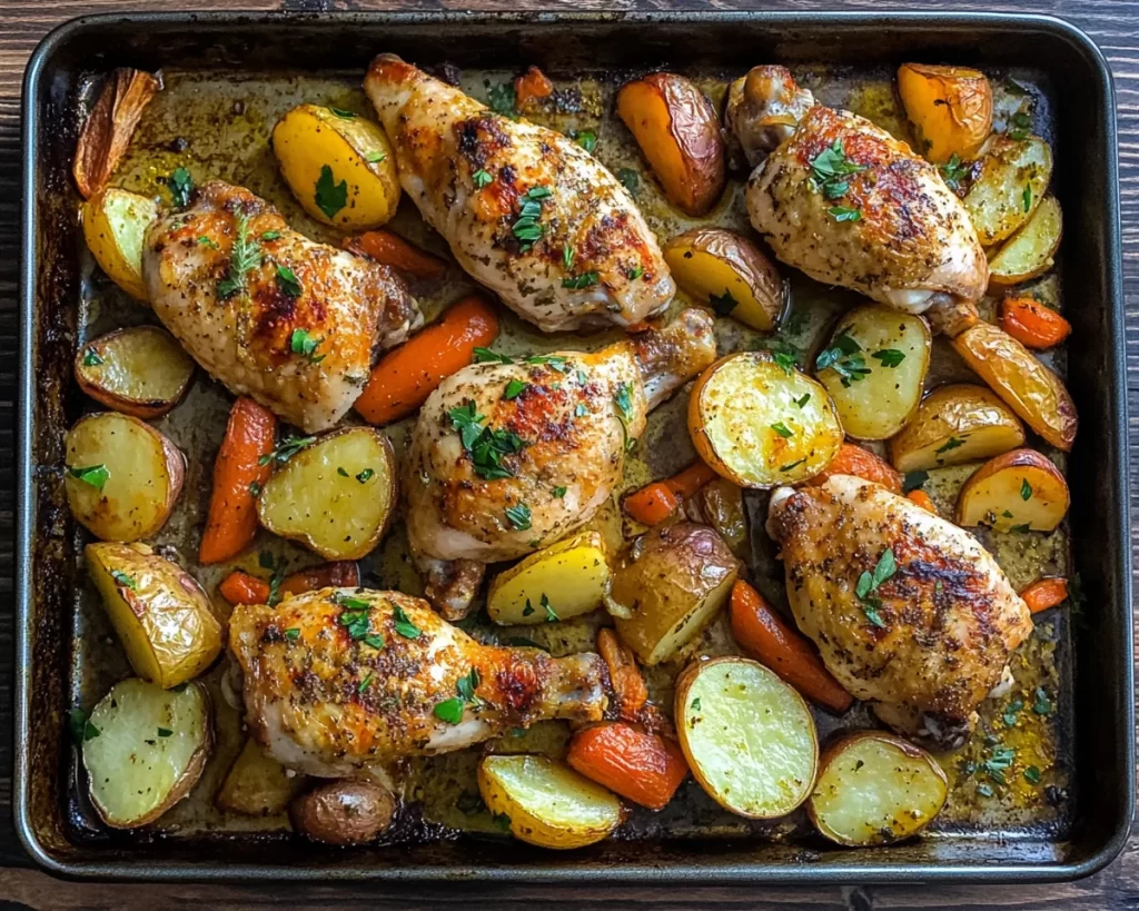 Easy Dinner Recipes for Family Comfort Foods: Sheet Pan Chicken + Potatoes