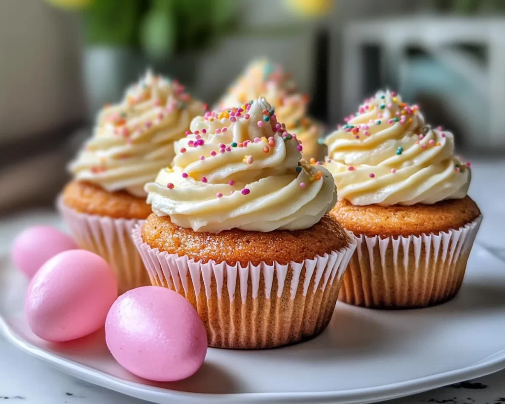 Spring Cupcakes: Carrot Cupcakes with Cream Cheese in 7 Steps