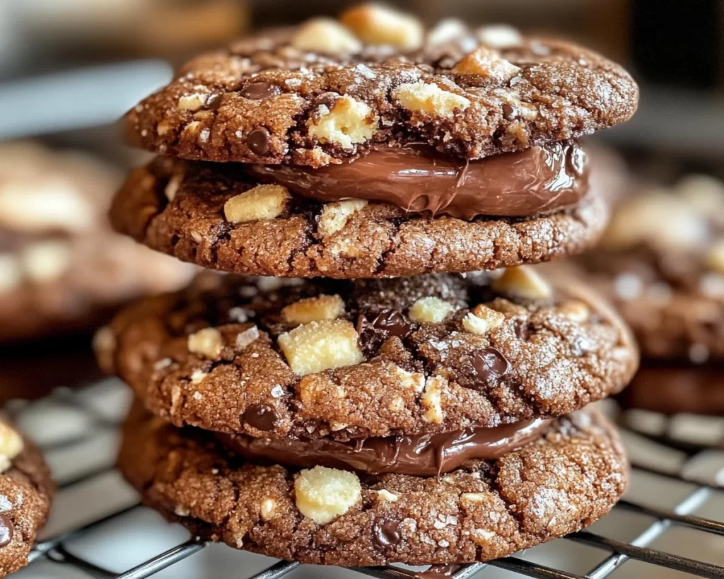 Black Forest Cookie: Nutella Stuffed Black Forest Cookies in 25 Minutes