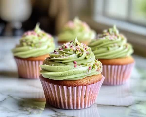 Spring Cupcakes: Pistachio Cupcakes in 5 Steps