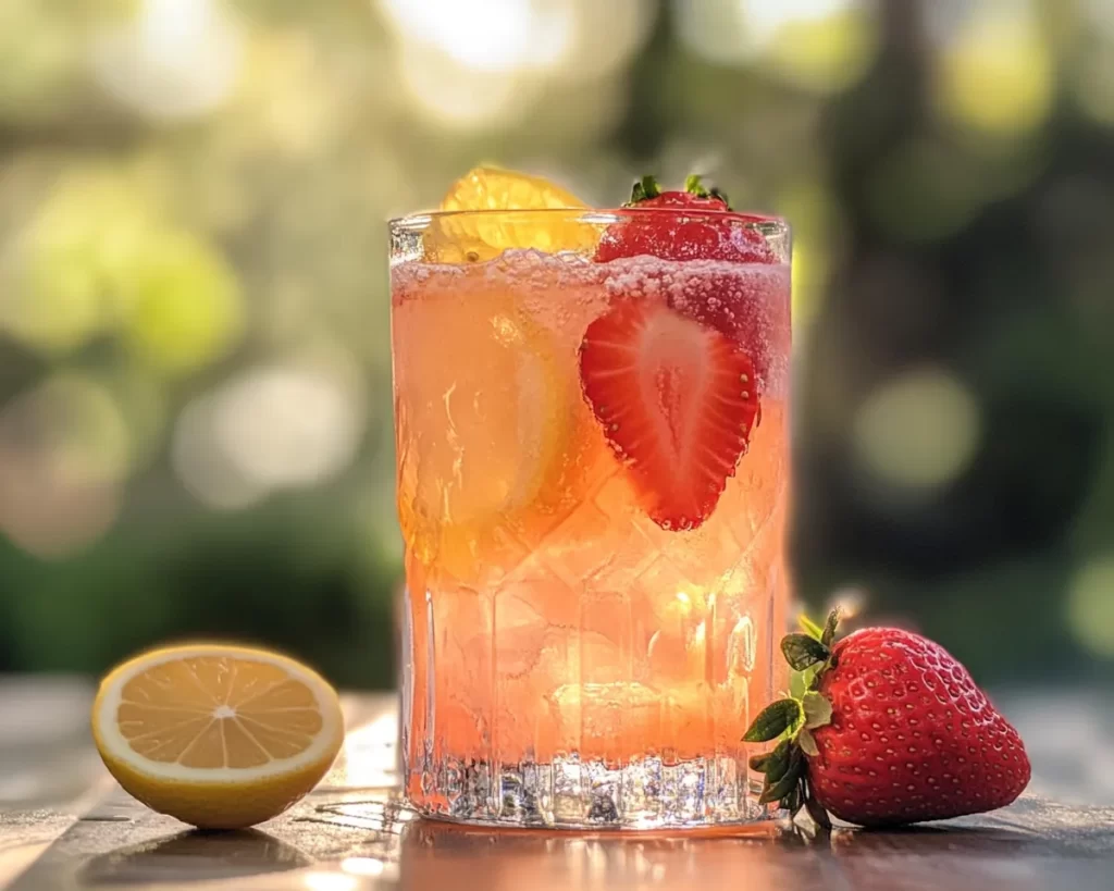 Spring Drinks: Strawberry Lemonade Cooler