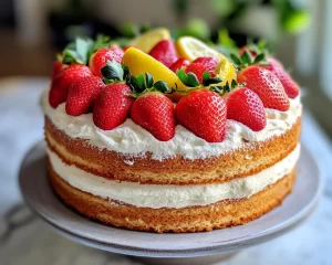 Spring Cake: Strawberry Lemon Cake (Springtime Favorite)