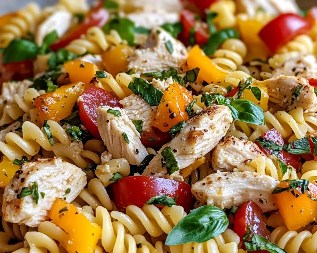 Easy Chicken Pasta Salad for Hot Days