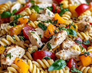 Easy Chicken Pasta Salad for Hot Days