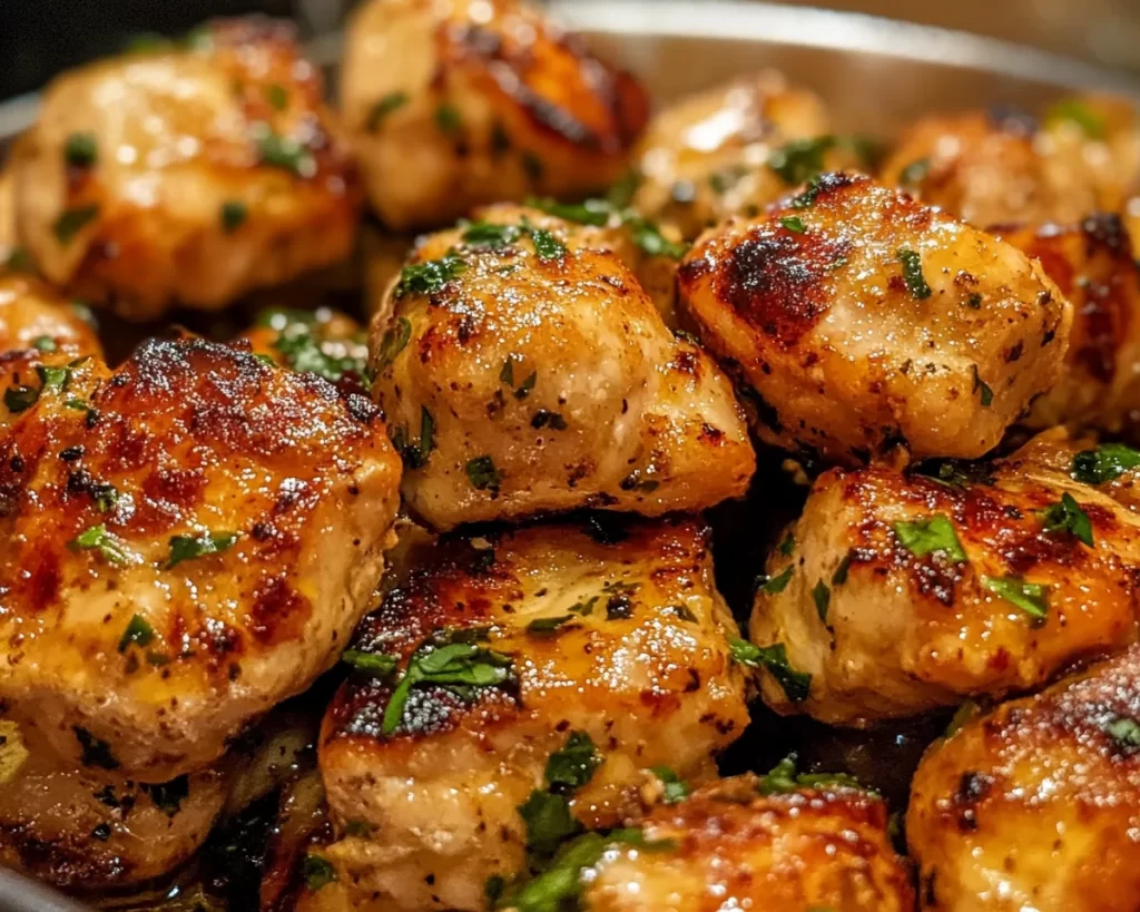 Healthy Easy Garlic Butter Chicken Bites (15-Minute Dinner)