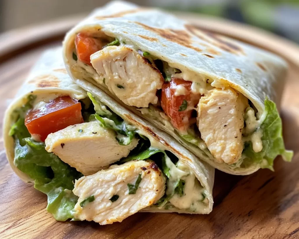Summer Dinner: Chicken Caesar Wrap Dinner