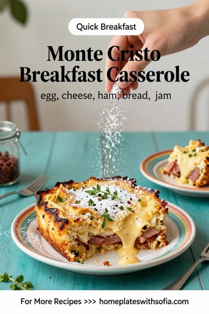 Monte Cristo Breakfast Casserole