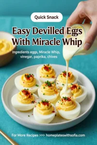 Easy Deviled Eggs With Miracle Whip