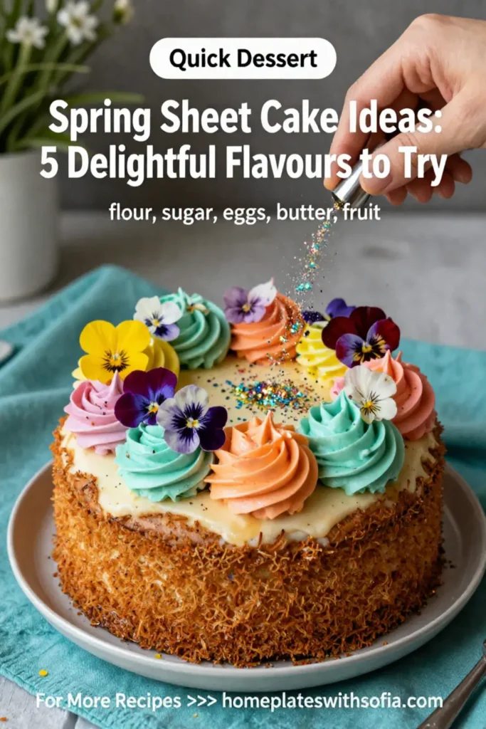 Spring Sheet Cake Ideas: 5 Delightful Flavors to Try