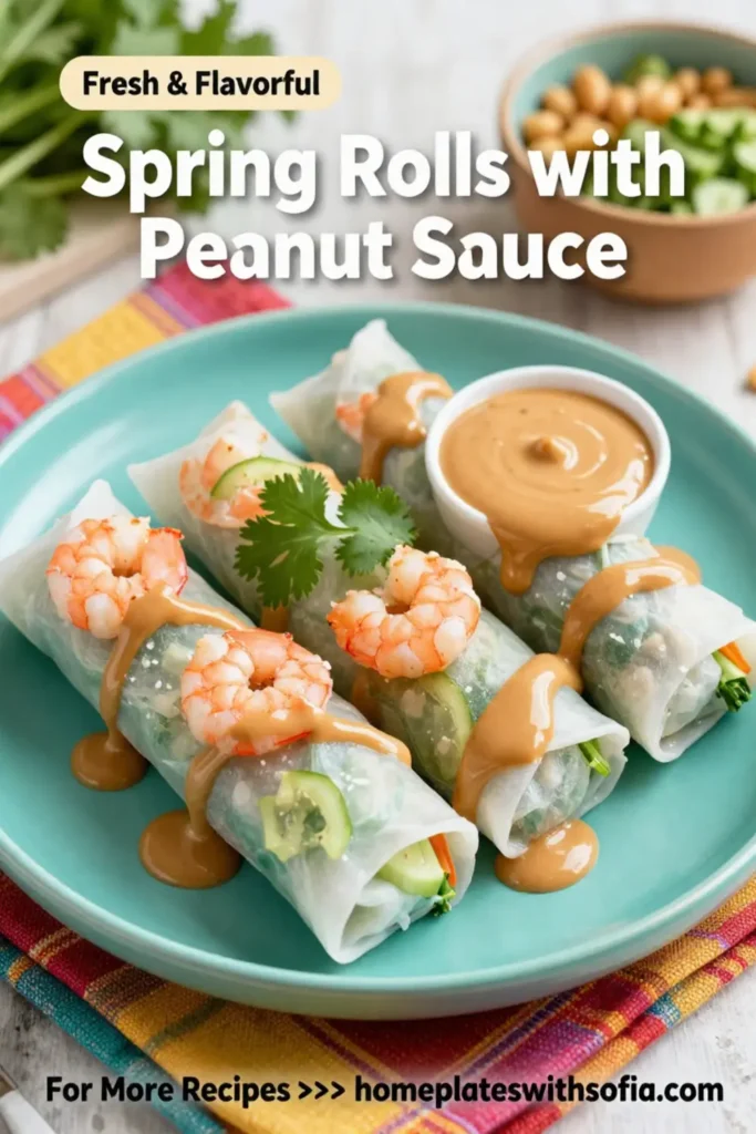 Spring Rolls with Peanut Sauce Recipe to Wow Your Guests!