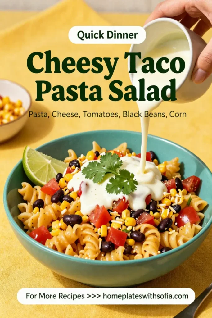 Cheesy Taco Pasta Salad