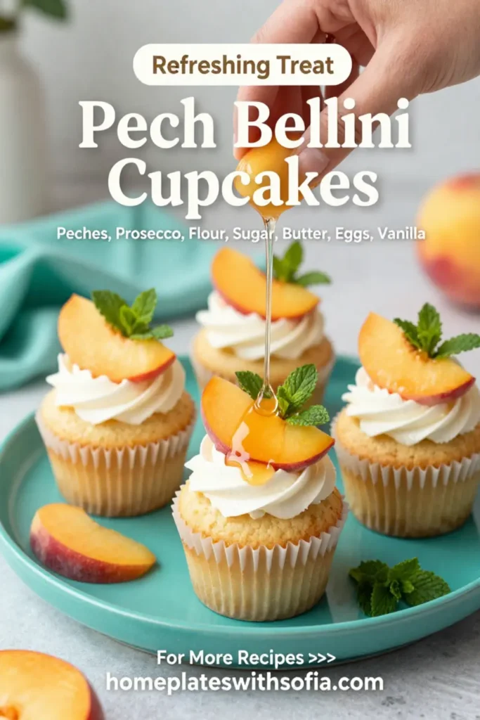 Peach Bellini Cupcakes